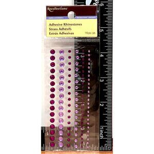 Recollections Adhesive Rhinestones 116 Pcs PURPLE AND LILAC 174779